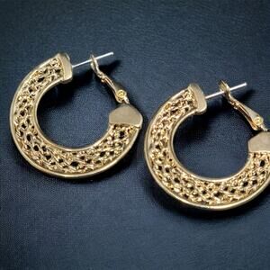 Gold Toned Hoop Earrings